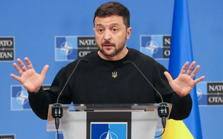 Tổng thống Ukraine Zelensky. Ảnh: The Telegraph