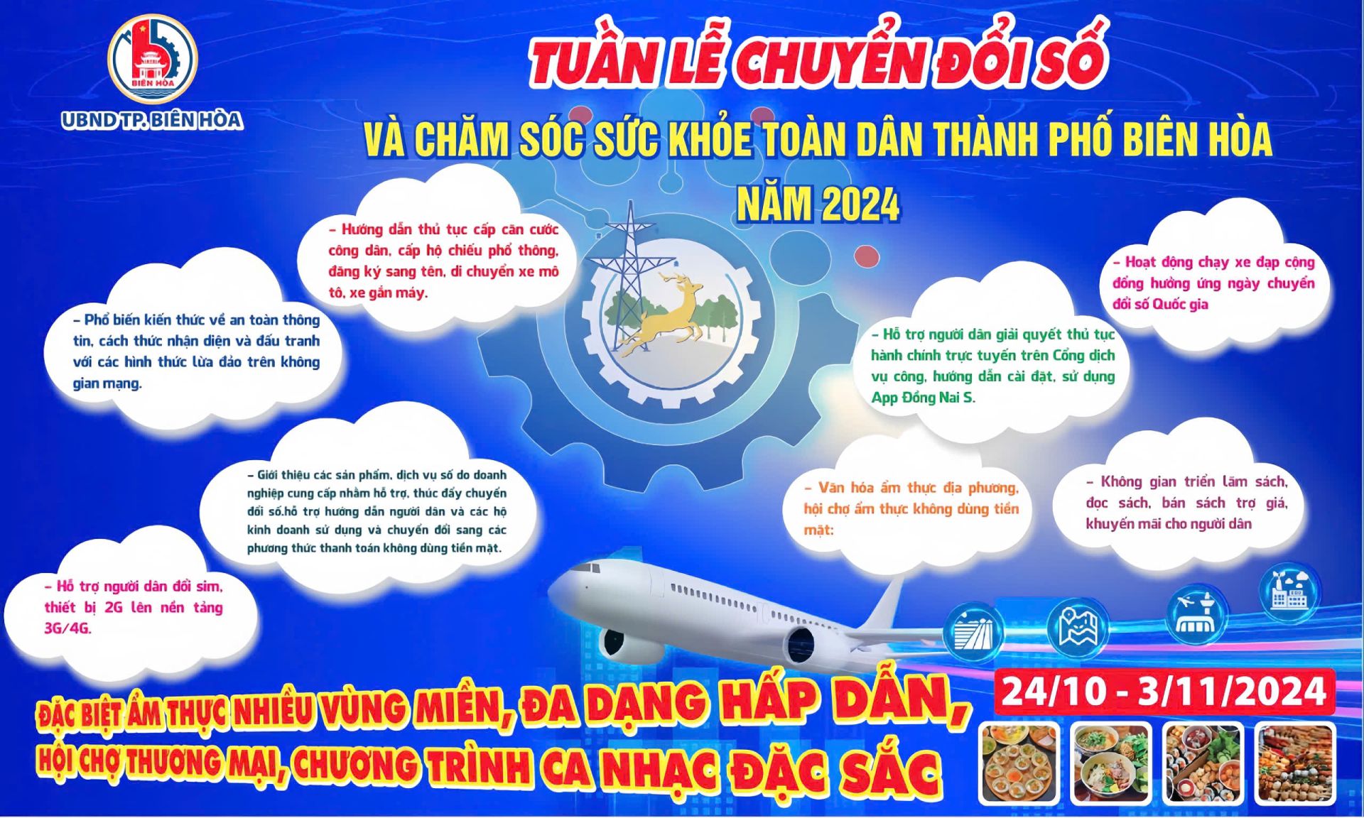 Tổ chức tuần lễ chuyển đổi số và chăm sóc sức khỏe toàn dân TP. Biên Hòa năm 2024