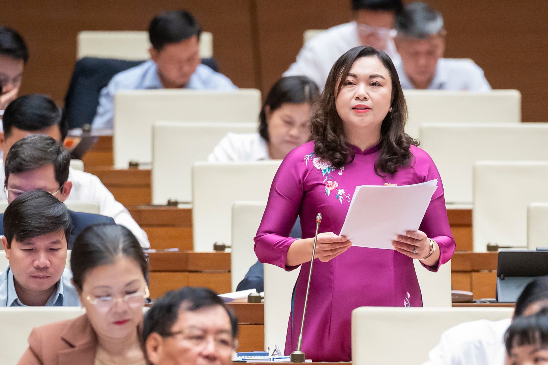 Đại biểu Đặng Bích Ngọc - Đoàn ĐBQH tỉnh Hòa Bình: Kịp thời tháo gỡ điểm nghẽn về thể chế, xử lý dứt điểm với các dự án vướng mắc pháp lý