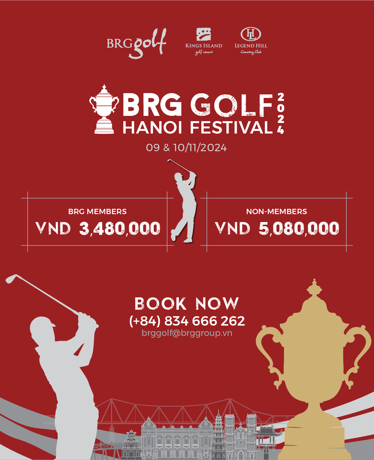 BRG Golf Hanoi Festival 2024 chào đón các golf thủ với những gói ưu đãi chưa từng có