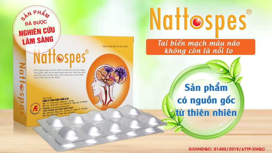 TPBVSK Nattospes giúp phòng ngừa tắc nghẽn mạch máu não hiệu quả TPBVSK Nattospes giúp phòng ngừa tắc nghẽn mạch máu não hiệu quả