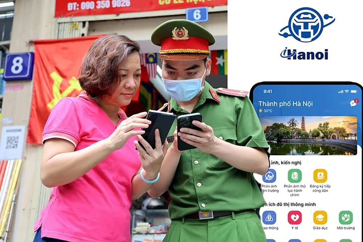 iHanoi - kênh tương tác trực tuyến trên môi trường số giữa người dân, doanh nghiệp và các cấp chính quyền thành phố. (Ảnh: mic.gov.vn)