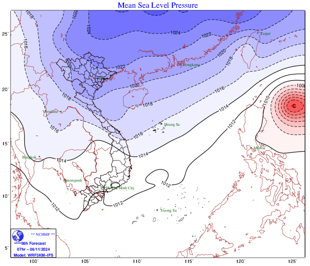 Dự báo thời tiết ngày 6/11: Miền Bắc tiếp tục mưa rét, mưa lớn duy trì ở Miền Trung