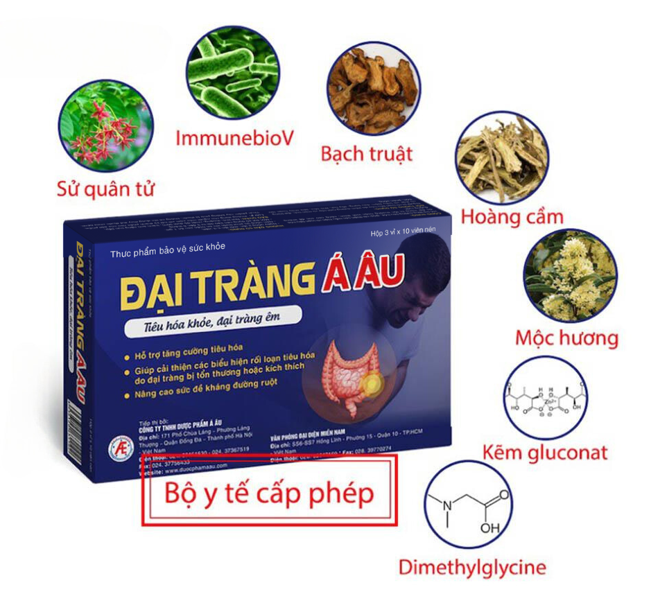 Có Đại tràng Á Âu - Tiêu hóa khỏe, đại tràng êm Có Đại tràng Á Âu - Tiêu hóa khỏe, đại tràng êm