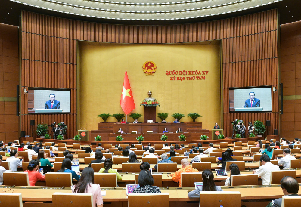 Toàn cảnh phiên chất vấn và trả lời chất vấn sáng 11/11/2024. (Ảnh: Cổng TTĐT Quốc hội)