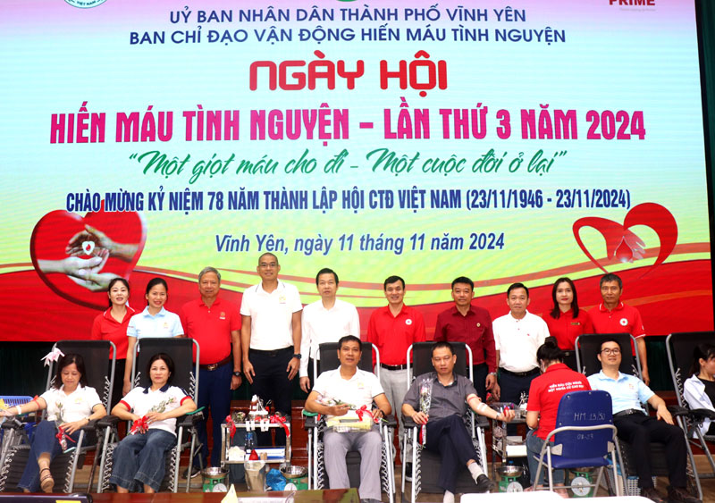 Thành phố Vĩnh Yên tổ chức Ngày hội hiến máu tình nguyện
