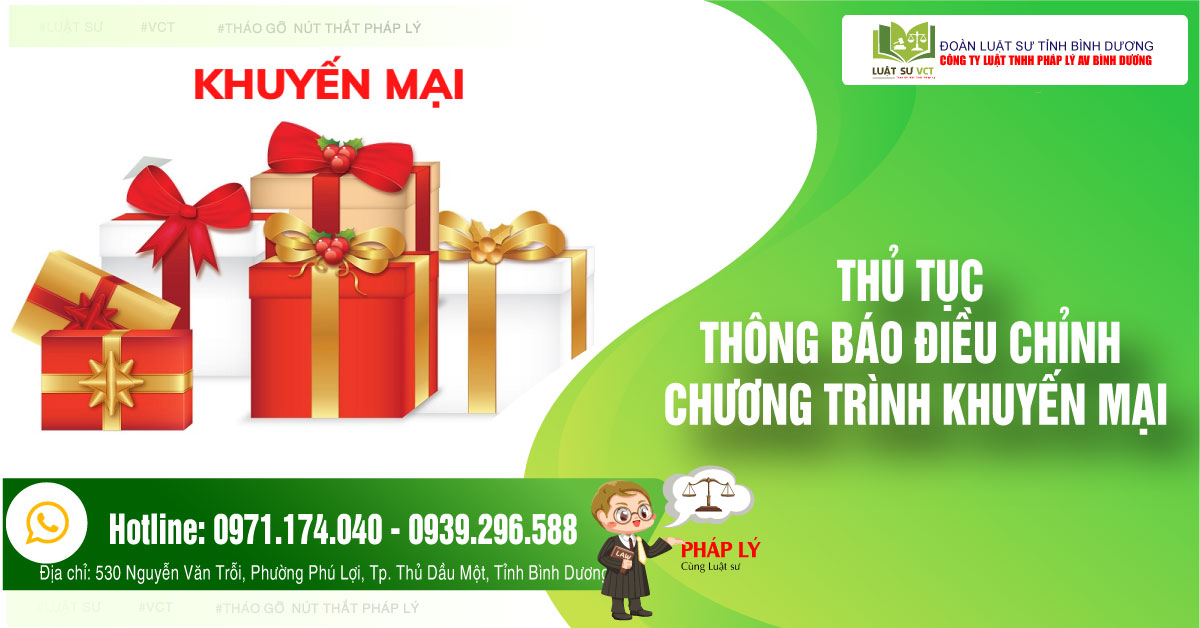 Thủ tục thông báo sửa đổi chương trình khuyến mại từ 1/12/2024