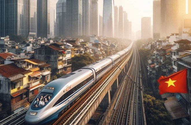 Tuyến đường sắt kết nối đường sắt tốc độ cao TP. HCM - Cần Thơ có chiều dài khoảng 174 km