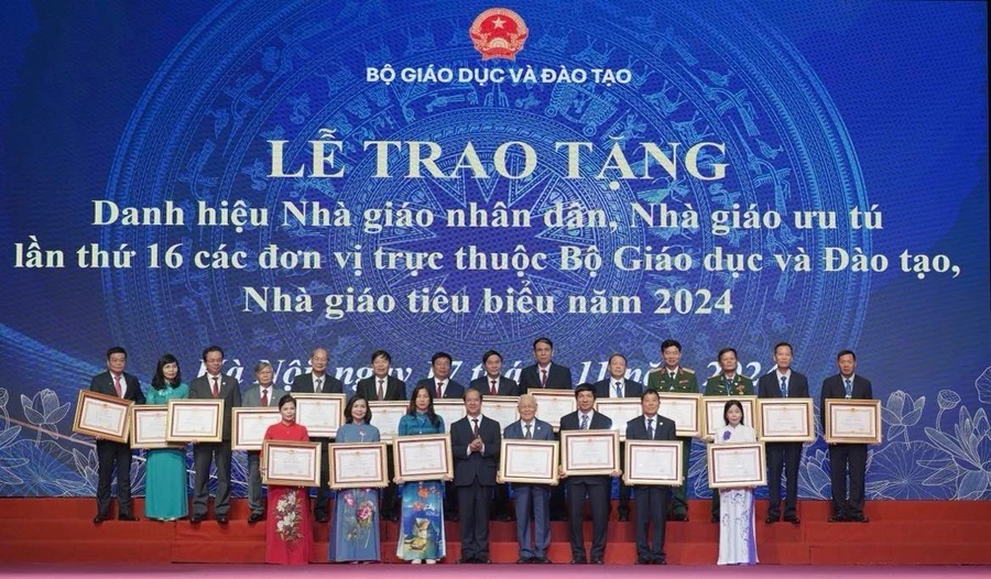 Vinh danh Nhà giáo Nhân dân, Nhà giáo ưu tú, Nhà giáo tiêu biểu năm 2024