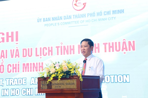 Ông Trần Quốc Nam- Phó Bí thư Tỉnh ủy, Chủ tịch UBND tỉnh Ninh Thuận phát biểu