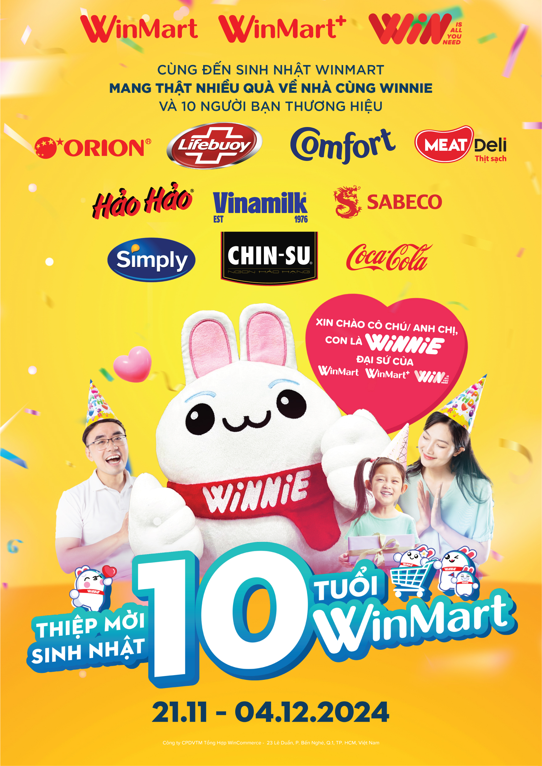 Ra mắt đại sứ WINNIE kết nối WinMart, WinMart+, WiN với hàng triệu gia đình Việt