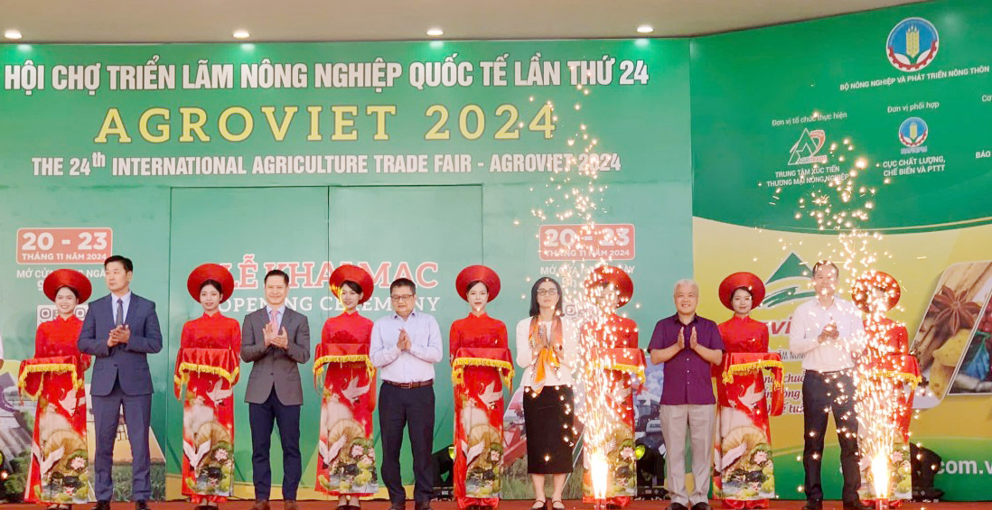 Cắt băng khai mạc Hội chợ triển lãm Nông nghiệp Quốc tế lần thứ 24 - AgroViet 2024.