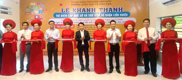Phòng Giáo dục & Đào tạo Liên Chiểu khánh thành phòng học số, thư viện số đầu tiên