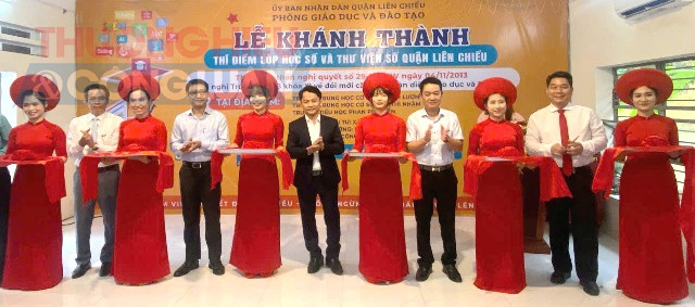 Lễ cắt băng khánh thành phòng học số và thư viện số được triển khai đầu tiên tại TP.Đà Nẵng.