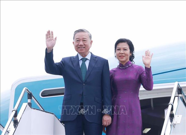 Tổng Bí thư Tô Lâm và Phu nhân rời Thủ đô Kuala Lumpur, kết thúc tốt đẹp chuyến thăm chính thức Malaysia - Ảnh: TTXVN