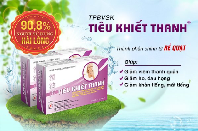 Sản phẩm Tiêu Khiết Thanh giúp cải thiện khàn tiếng, viêm thanh quản