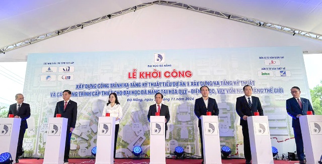 Đại học Đà Nẵng tổ chức lễ khởi công xây dựng Công trình hạ tầng kỹ thuật.