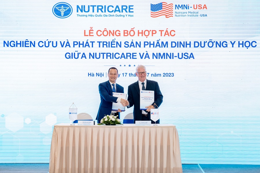 Nutricare hợp tác chiến lược nghiên cứu và phát triển sản phẩm Dinh dưỡng Y học với Viện Dinh dưỡng Y học Nutricare Hoa Kỳ (NMNI-USA) năm 2023