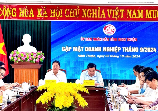 Hội nghị gặp mặt doanh nghiệp tháng 6/2024 của UBND tỉnh Ninh Thuận