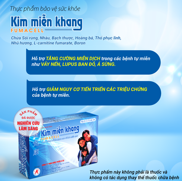 Kim Miễn Khang - Hỗ trợ ngăn tự miễn, hết ngứa ngáy, sạch vảy da, tránh xa lupus