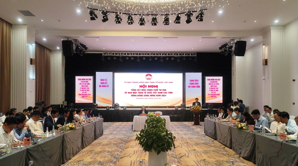 Tổng kết hoạt động Cụm thi đua Ủy ban MTTQ Việt Nam các tỉnh Đồng bằng sông Hồng năm 2024