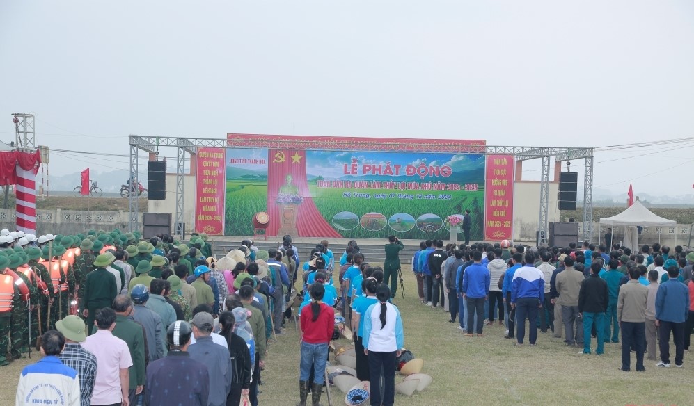 Thanh Hóa phát động toàn dân ra quân làm thủy lợi mùa khô năm 2024 - 2025