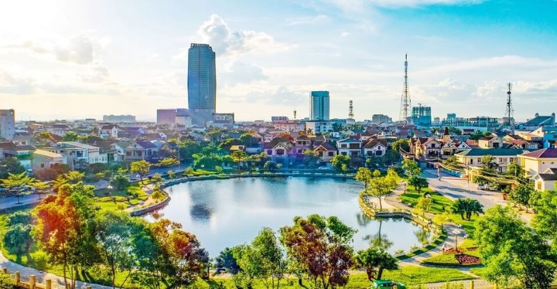 Một góc thành phố Hà Tĩnh.