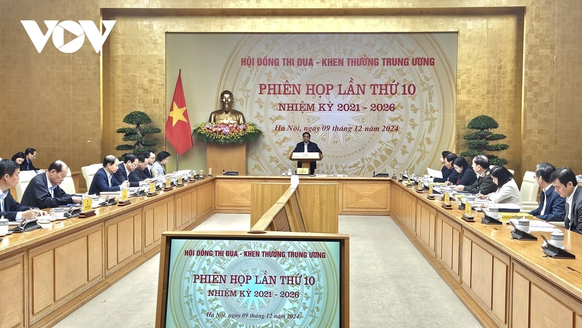 Thủ tướng Chính phủ Phạm Minh Chính chủ trì Phiên họp thứ 10 của Hội đồng Hội đồng thi đua - khen thưởng Trung ương.