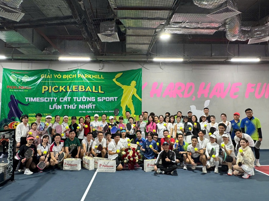 Khai mạc Giải vô địch Pickleball Park Hill Timescity Cát Tường Sport lần thứ nhất năm 2024