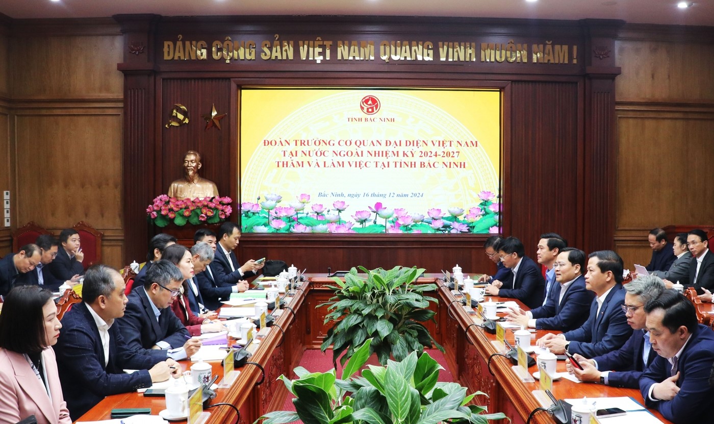 Toàn cảnh buổi tiếp và làm việc.