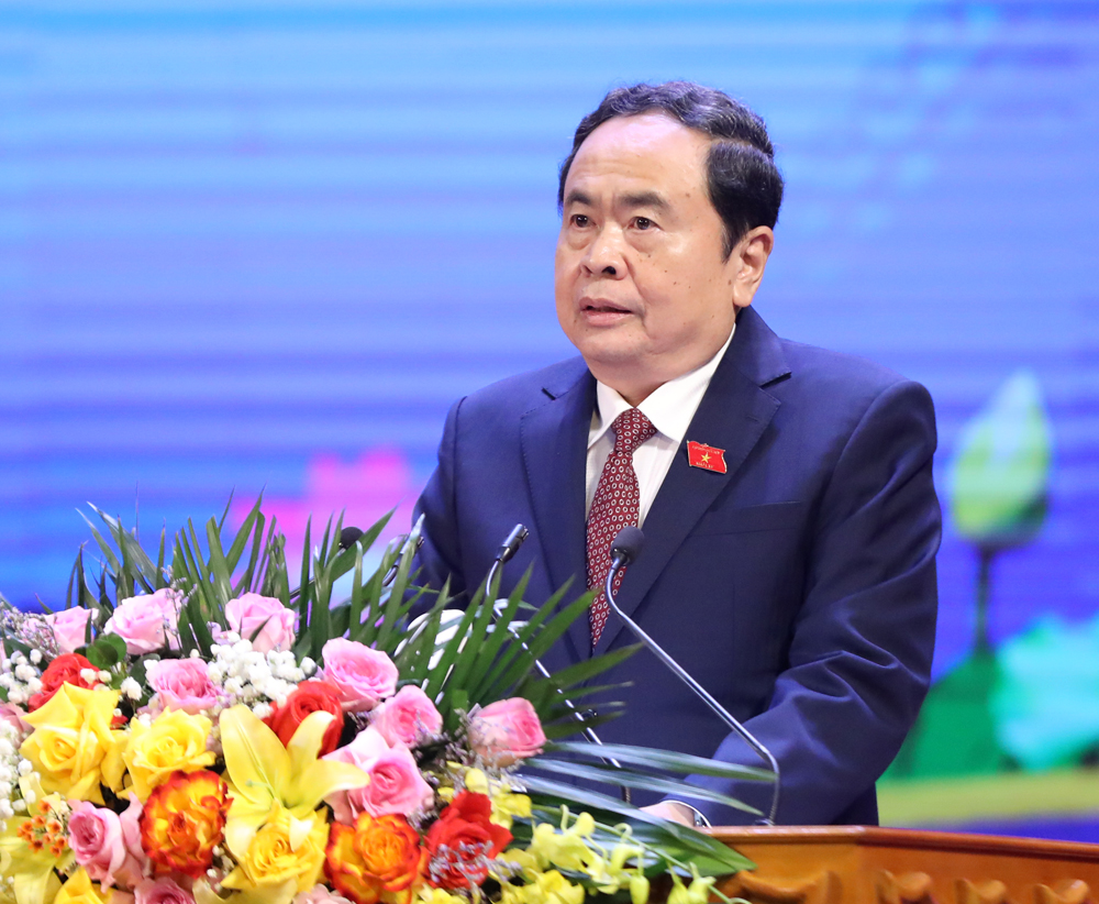 Đồng chí Trần Thanh Mẫn phát biểu chỉ đạo tại hội nghị.