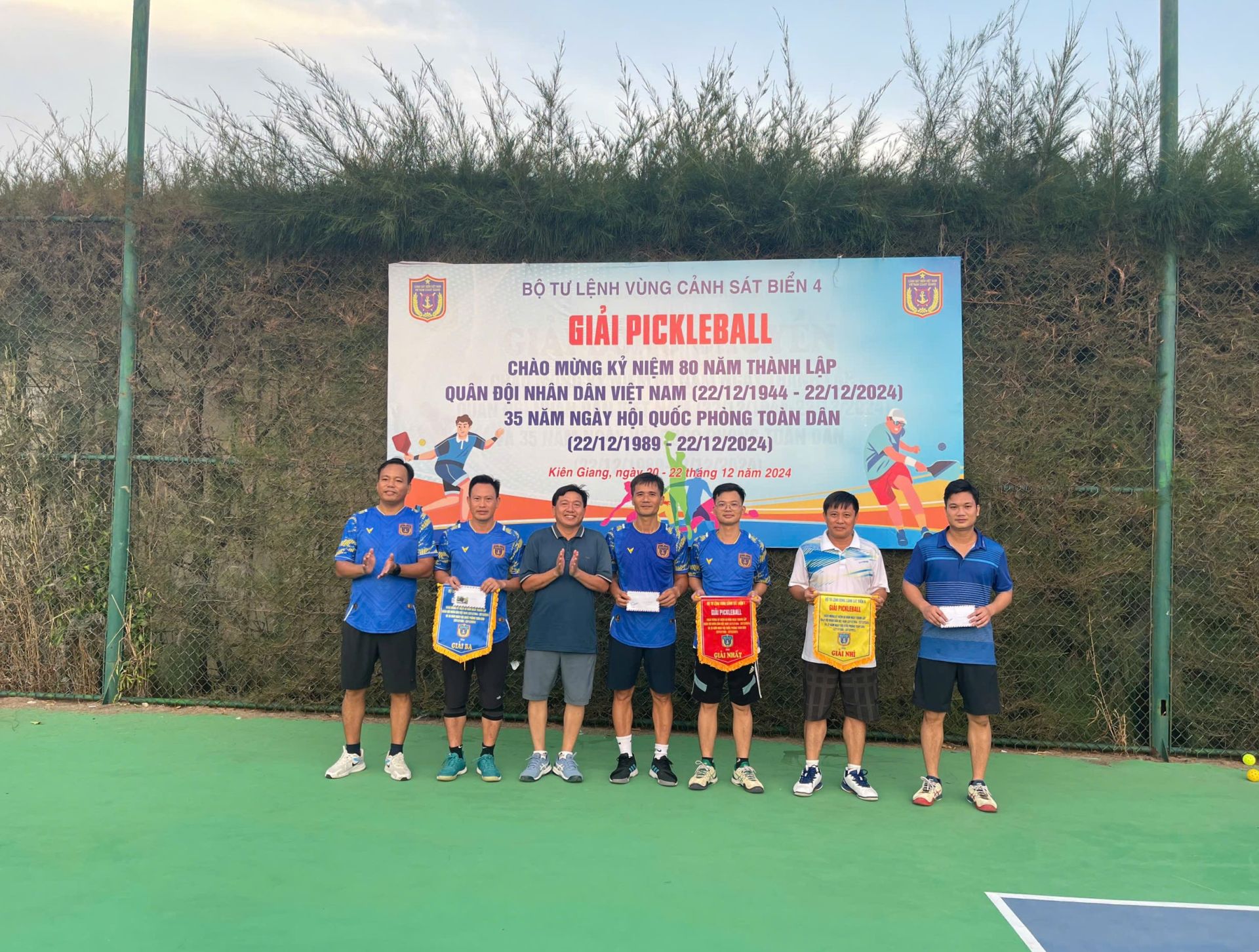 BTL Vùng Cảnh sát biển 4 tổ chức giải Pickleball kỷ niệm 80 năm ngày thành lập QĐNDVN, 35 năm Ngày Hội QPTD khối Cơ quan BTL Vùng.JPG