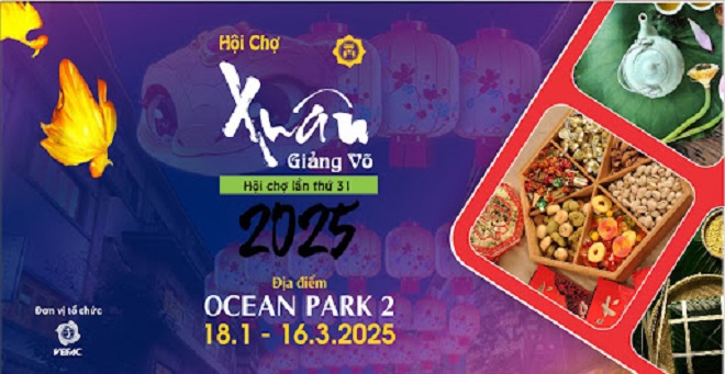 Hội chợ Xuân Giảng Võ 2025 tại Vinhomes Ocean Park