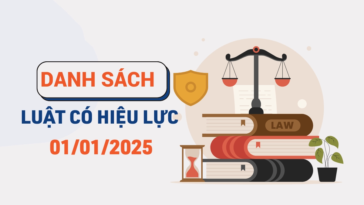 Những chính sách mới có hiệu lực từ ngày 1/1/2025