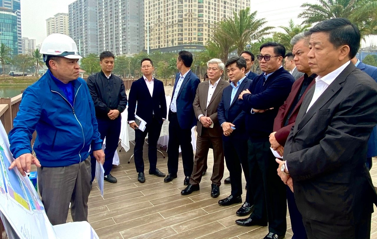 thị sát, kiểm tra tiến độ các hạng mục