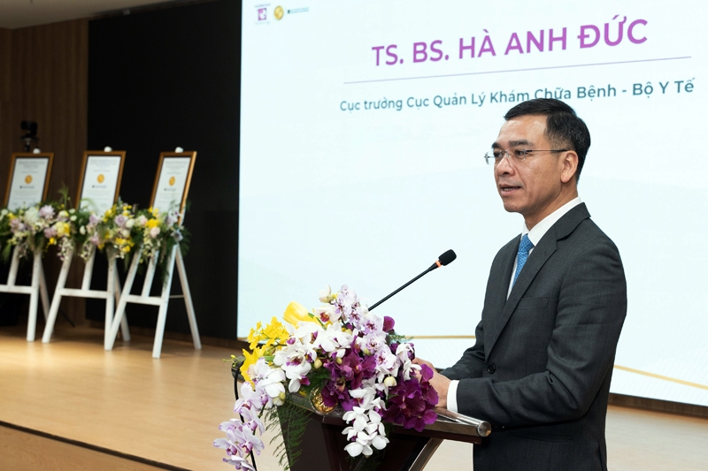 TS.BS Hà Anh Đức, Cục trưởng Cục Quản lý Khám chữa bệnh, Bộ Y tế phát biểu chỉ đạo.