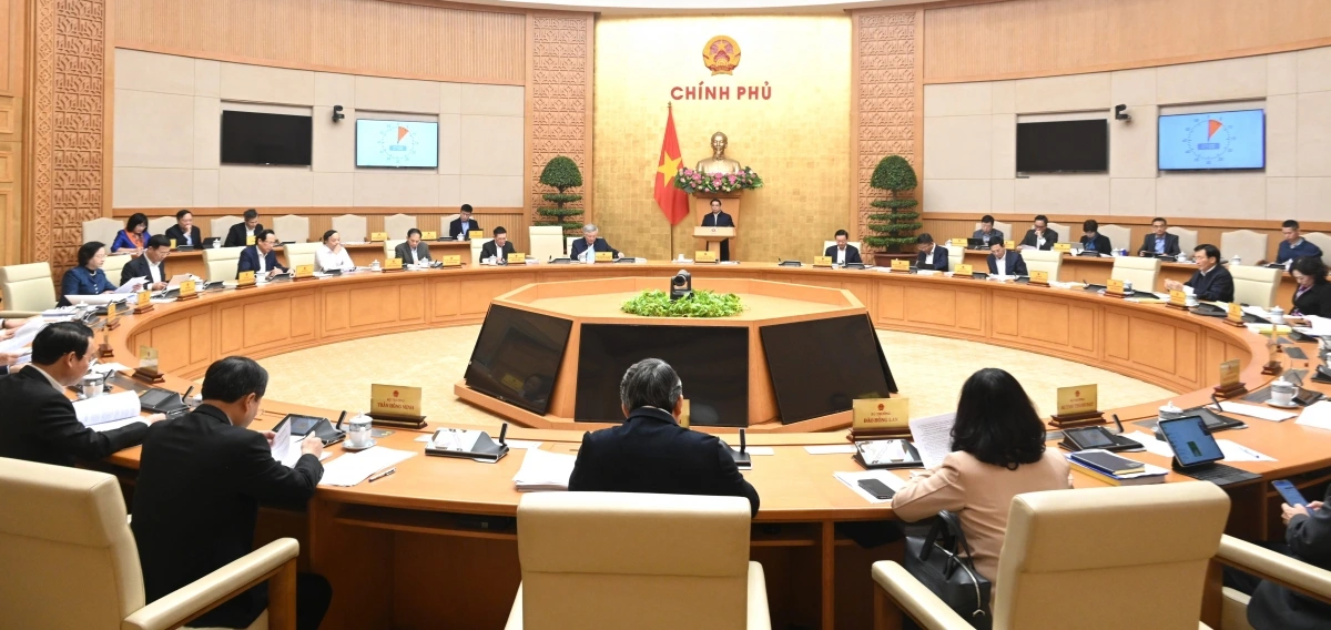 Phiên họp Chính phủ chuyên đề xây dựng pháp luật tháng 1/2025 xem xét, cho ý kiến, thông qua 4 dự án Luật, 3 Nghị quyết