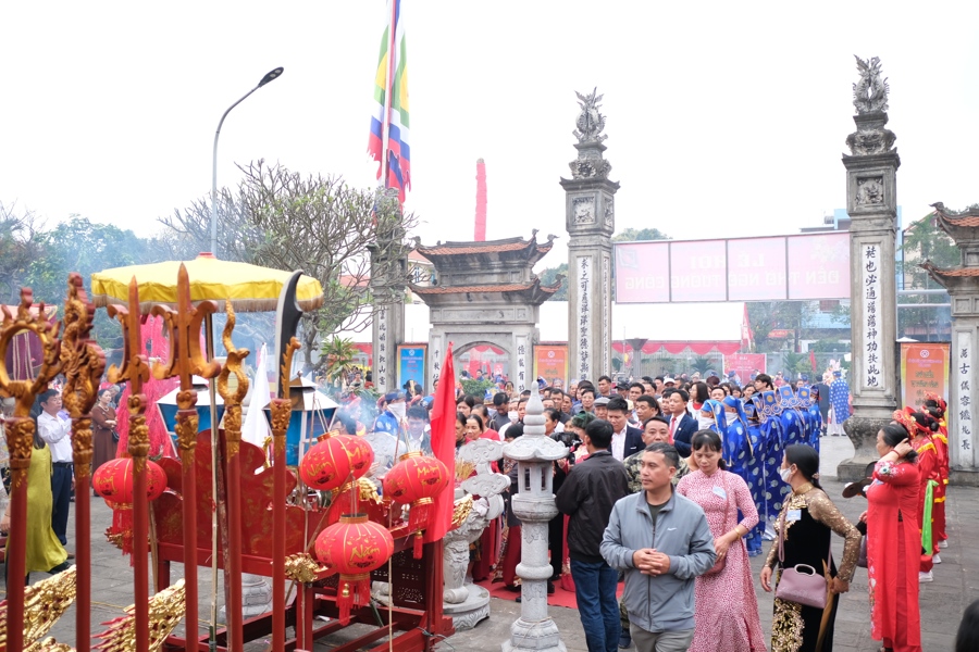 Lễ hội đền Ngô Tướng Công tại thành phố Phúc Yên, tỉnh Vĩnh Phúc.