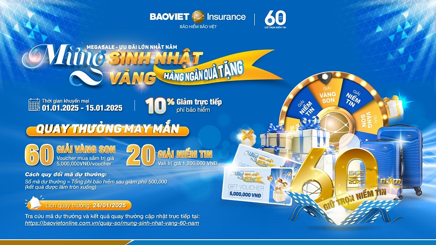 Chương trình ưu đãi giảm trực tiếp 10% phí cùng hàng loạt voucher giá trị diễn ra đến hết ngày 15/1