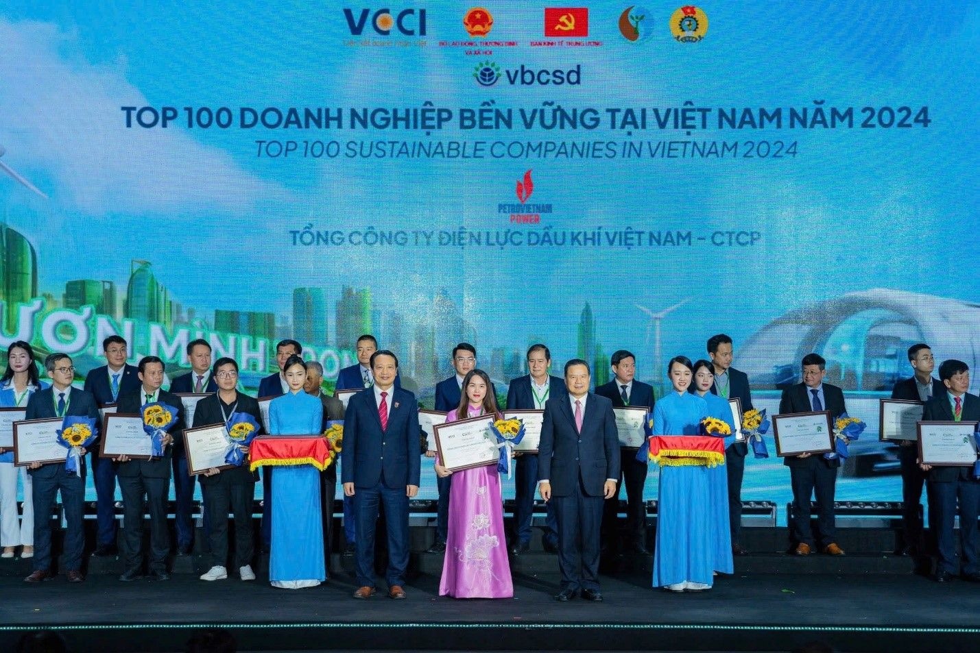 Năm 2024, PV Power lần thứ 5 liên tiếp được vinh danh trong Top 100 Doanh nghiệp bền vững Việt Nam