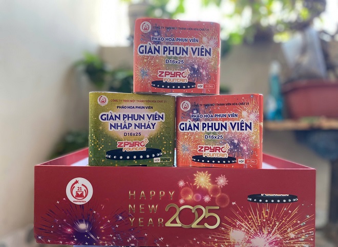 Khoảng 6 triệu giàn pháo hoa đẹp mắt sẽ cung ứng ra thị trường Tết Nguyên đán 2025