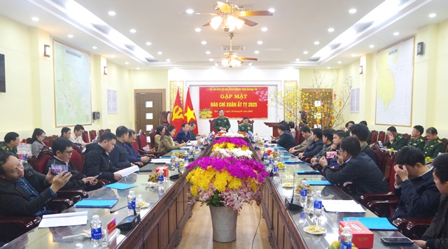 Bộ đội Biên phòng Quảng Trị: Gặp mặt các cơ quan thông tấn báo chí đầu Xuân Ất Tỵ 2025