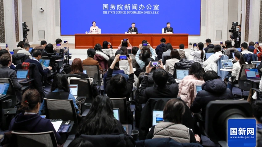 Trung Quốc tổ chức họp báo về tình hình phát triển kinh tế năm 2024 - Ảnh: SCIO Trung Quốc tổ chức họp báo về tình hình phát triển kinh tế năm 2024 - Ảnh: SCIO