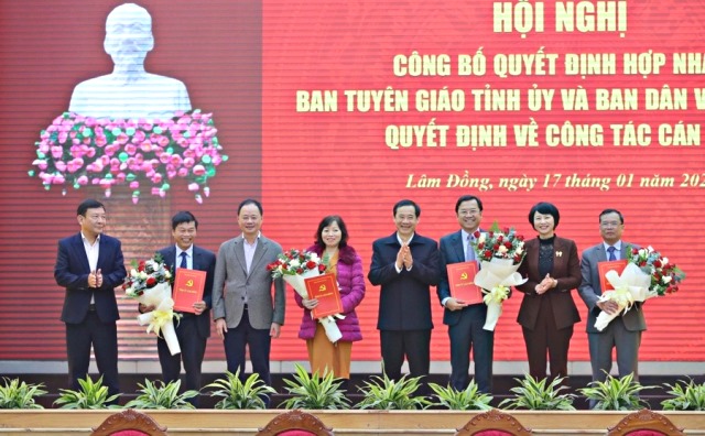 Lâm Đồng: Hợp nhất Ban Tuyên giáo và Ban Dân vận Tỉnh ủy