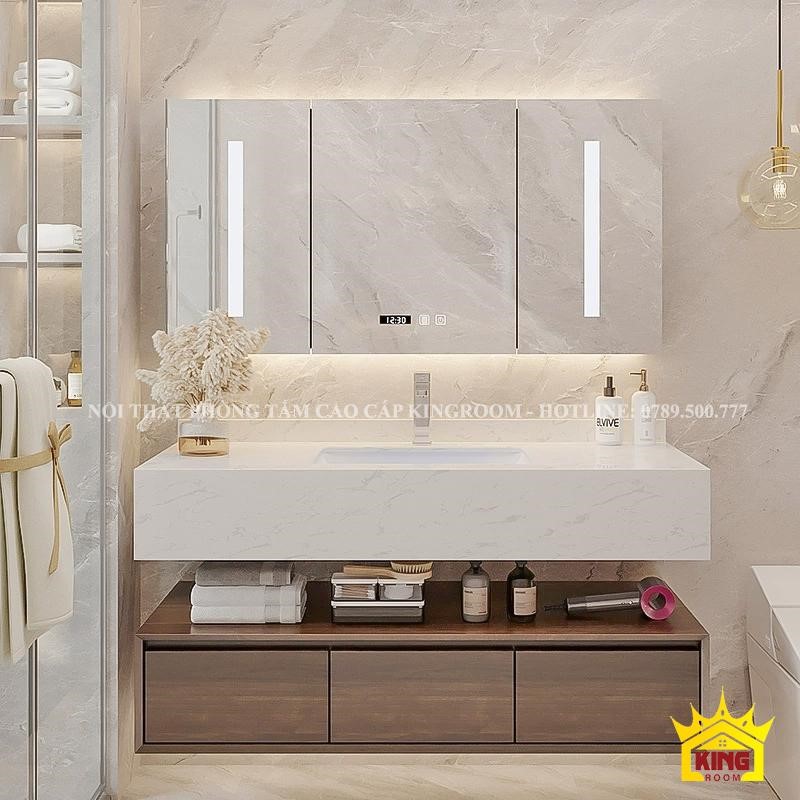 So sánh tủ lavabo mặt đá và tủ nhựa: Đâu là lựa chọn lý tưởng