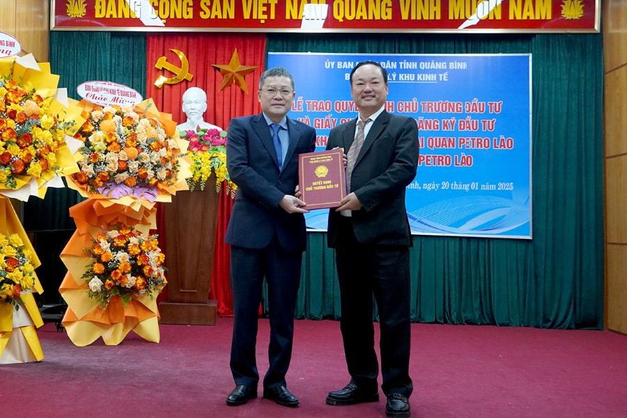 Công ty TNHH Petro Lào đầu tư gần 590 tỷ đồng làm dự án tại Quảng Bình