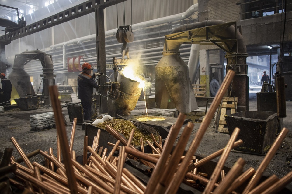 Giá kim loại đồng ngày 25/1: Giá đồng tăng vọt lên mức cao nhất trong hơn hai tháng
