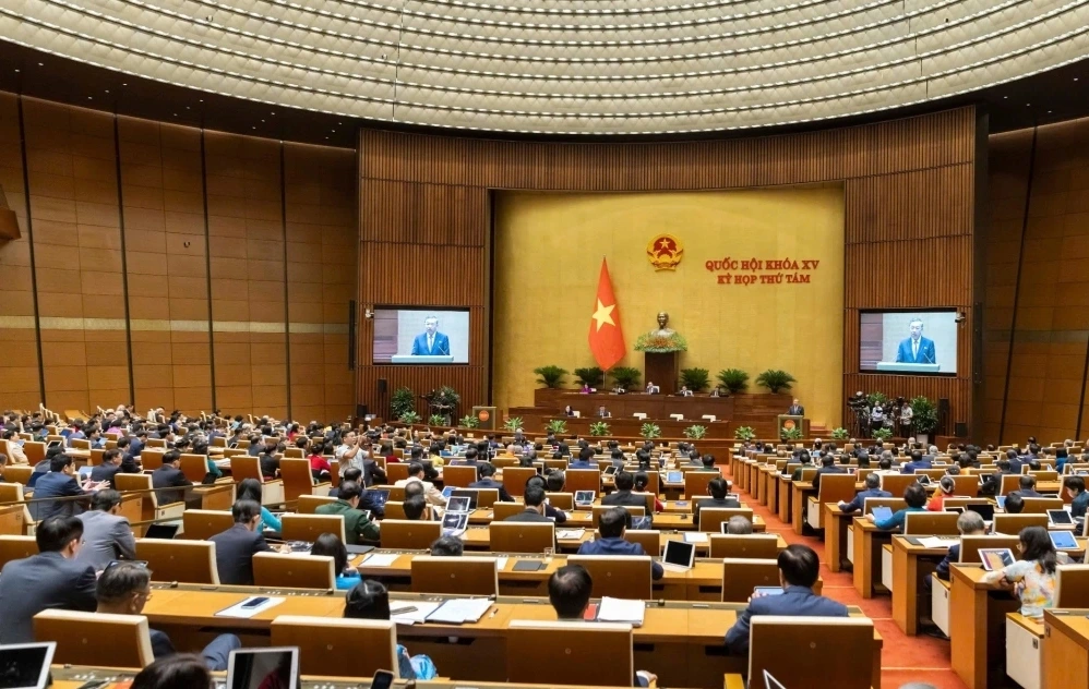 Tổng Bí thư Tô Lâm phát biểu tại Phiên khai mạc Kỳ họp thứ 8, Quốc hội khóa XV, nhấn mạnh yêu cầu tháo gỡ Tổng Bí thư Tô Lâm phát biểu tại Phiên khai mạc Kỳ họp thứ 8, Quốc hội khóa XV, nhấn mạnh yêu cầu tháo gỡ