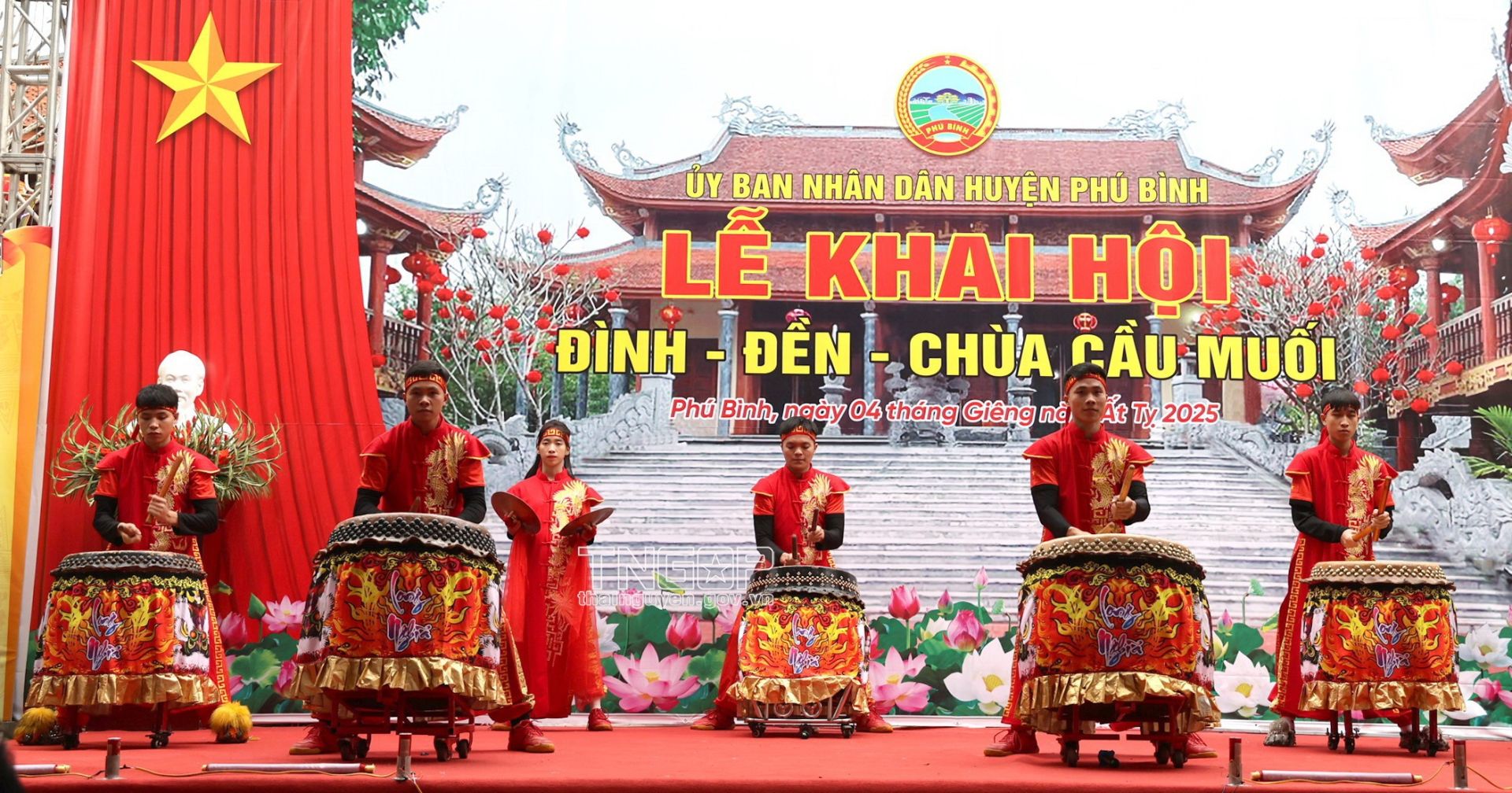 Màn trống hội tại Lễ Khai hội Màn trống hội tại Lễ Khai hội