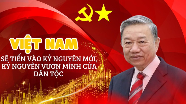 Tư tưởng lớn của Tổng Bí thư Tô Lâm, quyết tâm chính trị của Đảng ta là: Mùa xuân năm 2026 dân tộc ta chính thức tiến vào kỷ nguyên mới, kỷ nguyên vươn mình, kỷ nguyên tăng tốc, bứt phá để hiện thực hóa khát vọng xây dựng một nước Việt Nam xã hội chủ nghĩa, dân giàu, nước mạnh, dân chủ, công bằng, văn minh Tư tưởng lớn của Tổng Bí thư Tô Lâm, quyết tâm chính trị của Đảng ta là: Mùa xuân năm 2026 dân tộc ta chính thức tiến vào kỷ nguyên mới, kỷ nguyên vươn mình, kỷ nguyên tăng tốc, bứt phá để hiện thực hóa khát vọng xây dựng một nước Việt Nam xã hội chủ nghĩa, dân giàu, nước mạnh, dân chủ, công bằng, văn minh